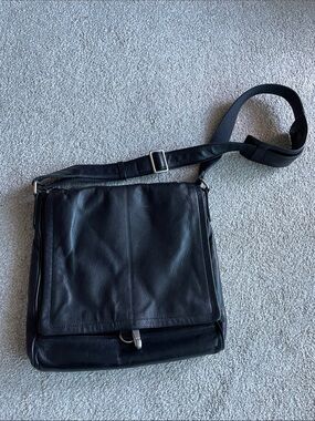 Levenger Black Messenger Bag